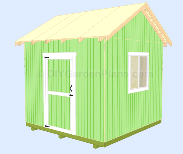 Gable Shed Plans: Roof Decking- How to build a shed roof