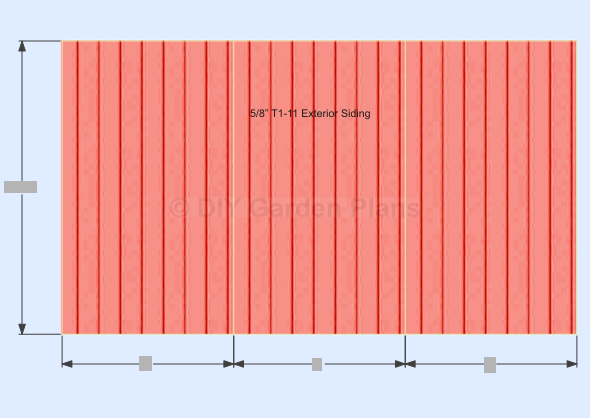 Gambrel-Barn Shed Plans Side Wall Siding