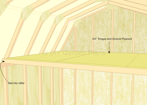 Gambrel Shed Plans With Loft: Loft