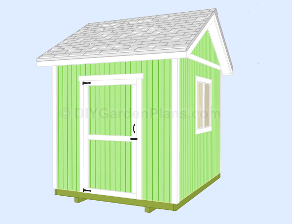 8x10 Gable Shed Plans