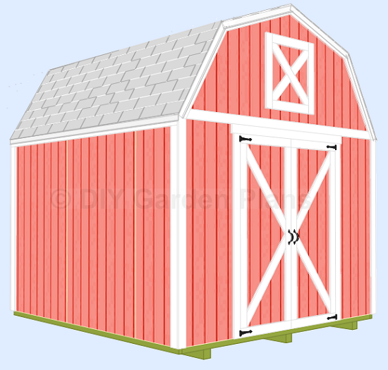 10â€²x10â€² Gambrel Shed With Loft: DIY Plans: Overview/Dimensions