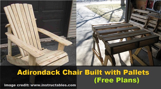 DIY Adirondack Chair Built with Pallets (free plans ...