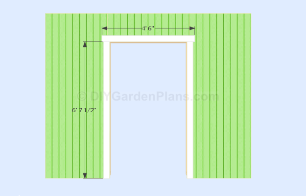 Gable Shed Door Opening