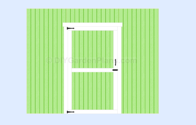 Gable Shed Plans Door Installation