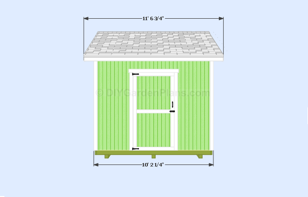 Gable Shed Plans Front View