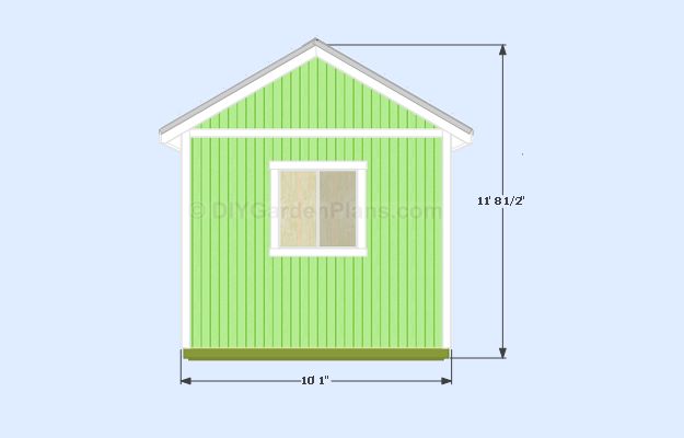 Gable Shed Plans Side View