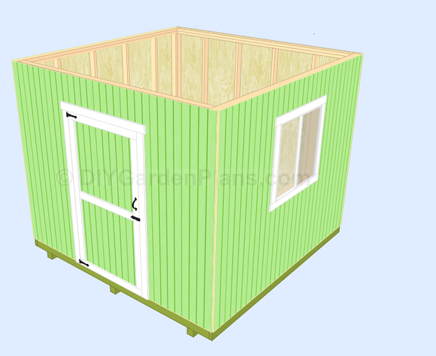 Shed Plans Install Side Walls