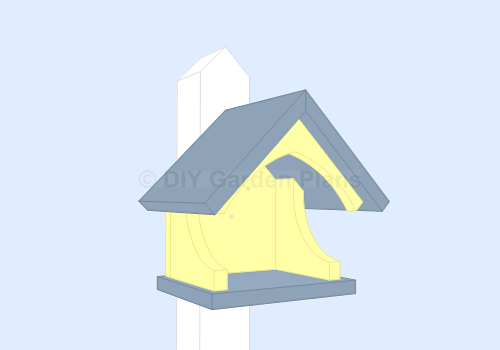 Birdhouse Nesting Shelf plans