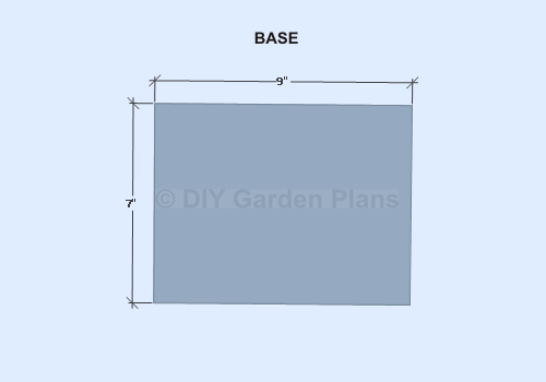Birdhouse Shelf Plans- Base