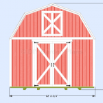 Gambrel – Barn Shed Plans With Loft: Page 1 – DIYGardenPlans