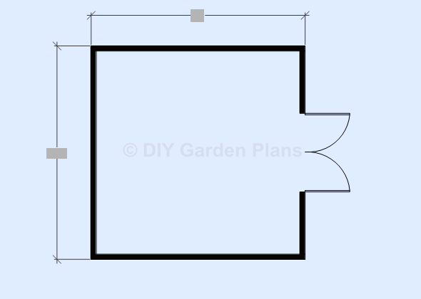 Gambrel shed plans floor view