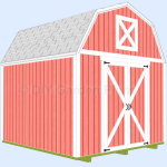 10'x10' Gambrel Shed with Loft