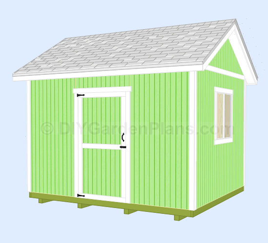 12x10 Gable Shed Plans