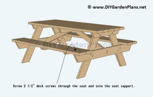 Traditional Style Picnic Table Plans – Diygardenplans