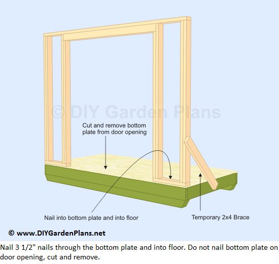 12-lean-to-shed-plans-front-wall-frame-up