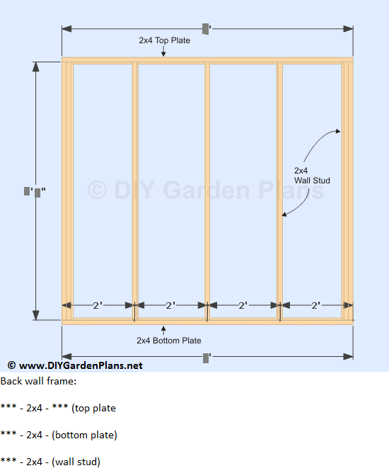 13-lean-to-shed-plans-back-wall-frame