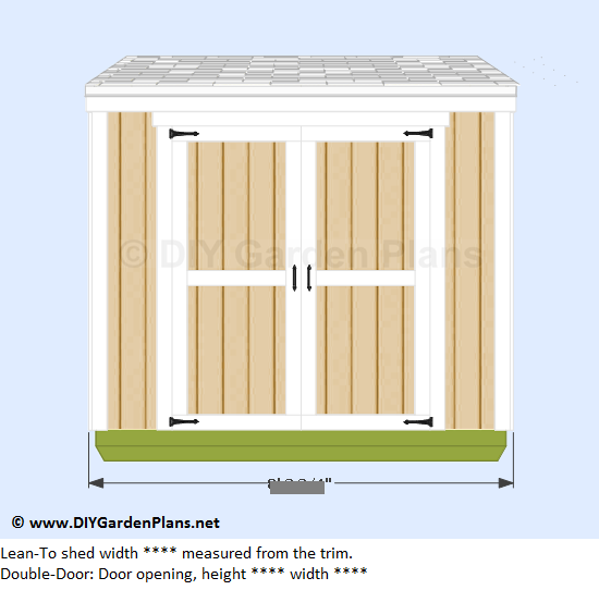 3-lean-to-shed-plans-front-view