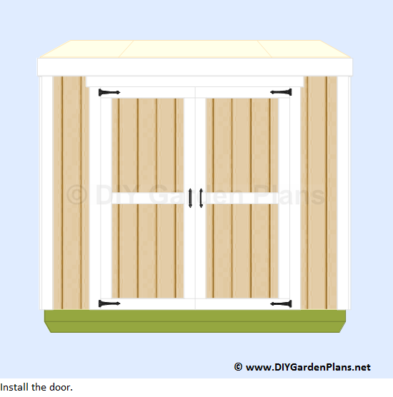 40-lean-to-shed-plans-door-installed