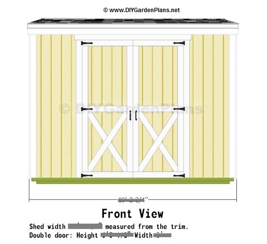 3-salt-box-shed-plans-front-view