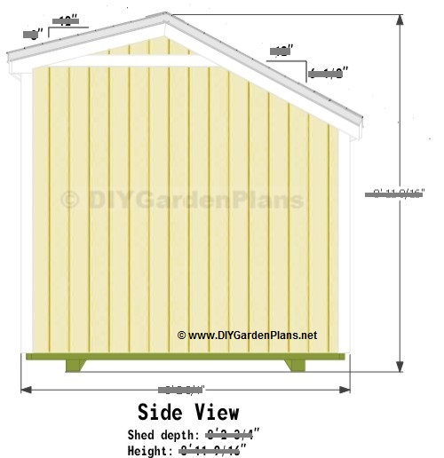 4-salt-box-shed-plans-side-view